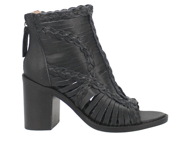 Women's Dingo Boot Jeezy Western Sandal Booties in Black color