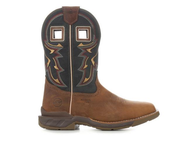 Men's Double-H Phantom Rider Kerrick Cowboy Boots in Brown color