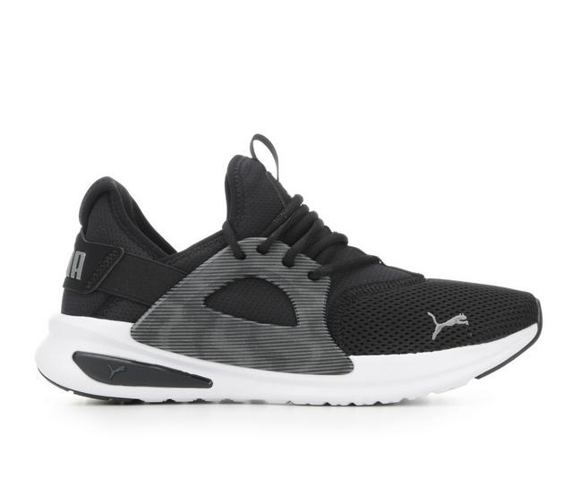 Men's Puma Softride Enzo Evolve Slip-On Sneakers in Black/White color