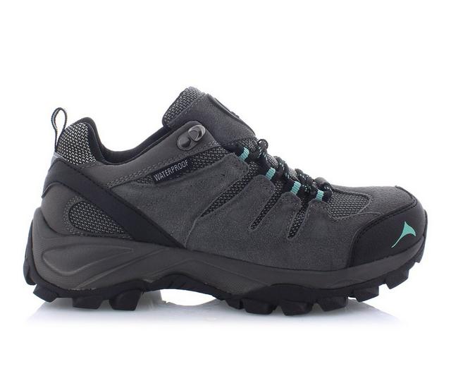 Pacific Mountain Boulder Low Booties in Charcoal-Mint color