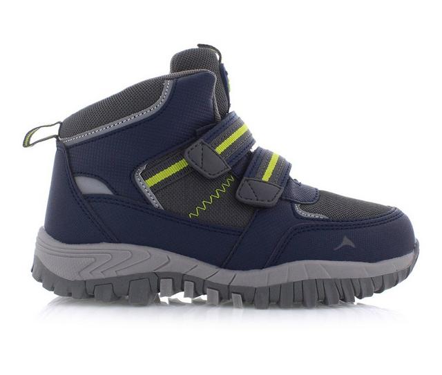 Boys' Pacific Mountain Little Kid & Big Kid Oslo Boys Boots in Navy/Grey/Lime color