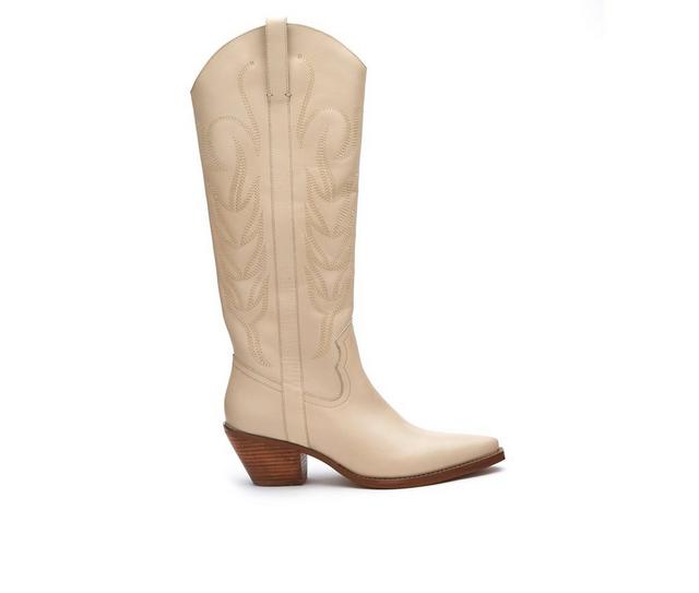 Women's Coconuts by Matisse Agency Cowboy Boots in Ivory color