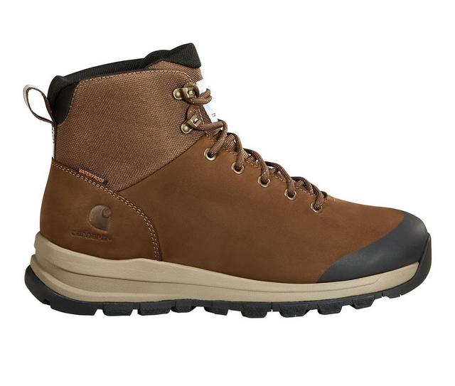 Men's Carhartt FH5520 Outdoor WP 5" Alloy Toe Work Boots in Dark Brown color
