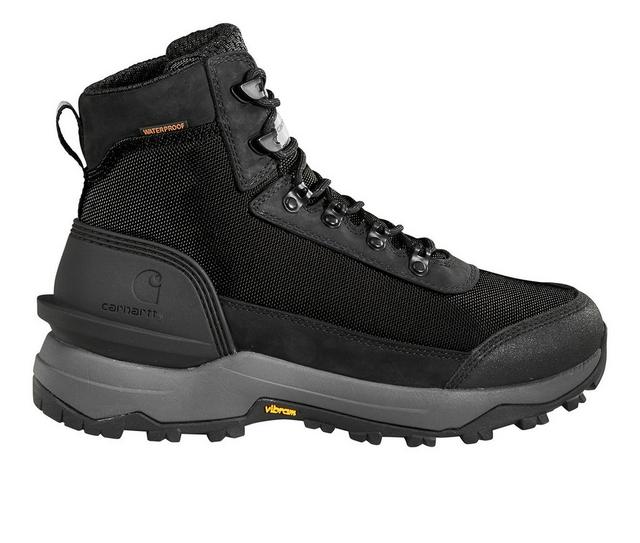 Men's Carhartt FP5071 Outdoor Hike WP Soft Toe Work Boots in Black color