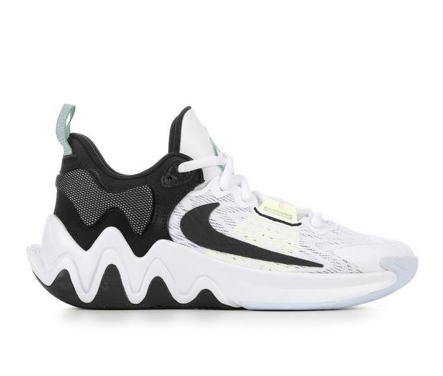 Boys' Nike Big Kid Giannis Immortality 2 Basketball Shoes in Wht/Blk/Volt color