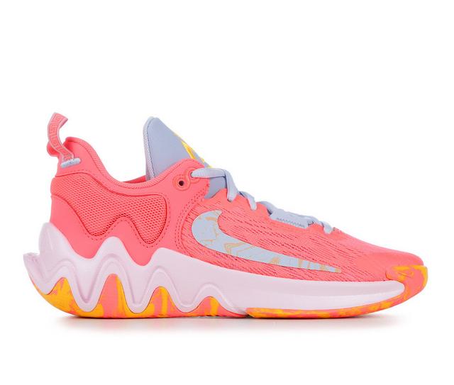 Boys' Nike Big Kid Giannis Immortality 2 Basketball Shoes in Punch/Blue/Pink color
