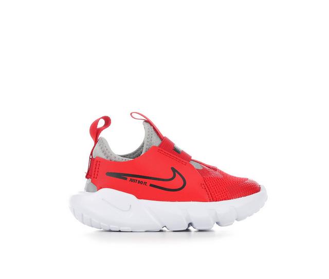 Kids' Nike Toddler Flex Runner 2 Running Shoes in Red/Blk/Smoke color
