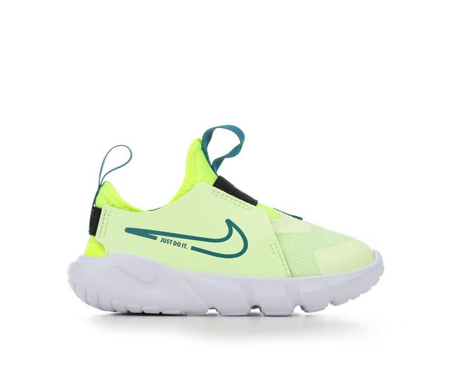 Kids' Nike Toddler Flex Runner 2 Running Shoes in Volt/Blue/Volt color