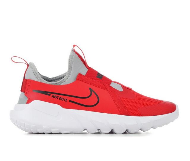 Kids' Nike Little Kid Flex Runner 2 Slip-On Running Shoes in Red/Blk/Smoke color