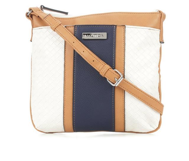 Nautica Strait On Crossbody Handbag in White color