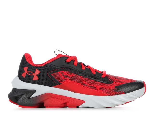 Boys' Under Armour Big Kid Scramjet Running Shoes in Blk/Red/Red color
