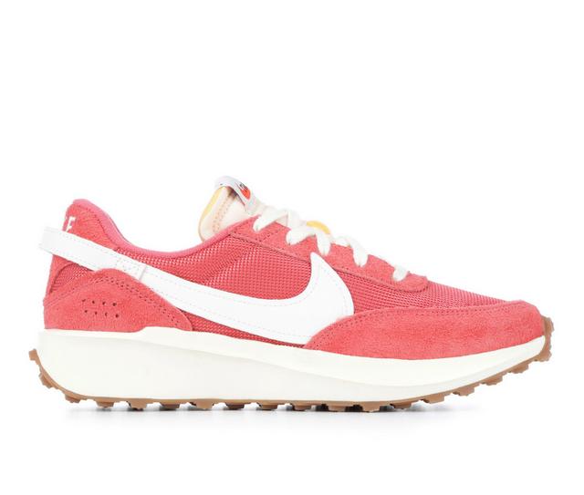 Women's Nike Waffle Debut Sneakers in Red/Gum color