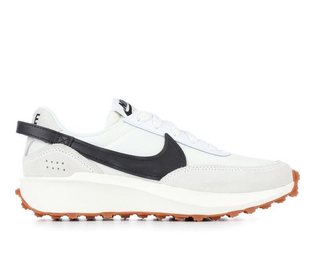 Women's Nike Waffle Debut Sneakers in Wht/Blk/Gum color