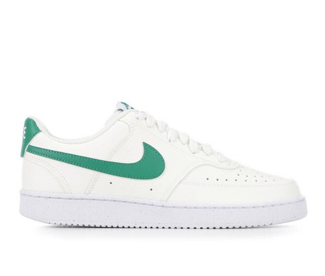 Women's Nike Court Vision Low Next Nature Sustainable Sneakers in Cream/Green color