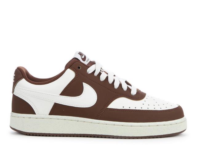 Women's Nike Court Vision Low Next Nature Sustainable Sneakers in Sail/Cacao color