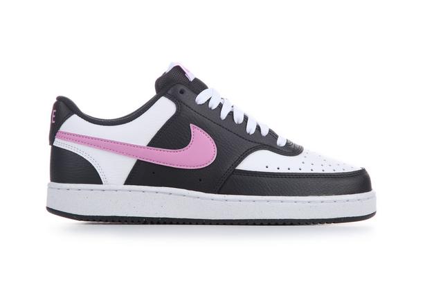 Women's Nike Court Vision Low Next Nature Sustainable Sneakers in Blk/Mag/Pat 013 color