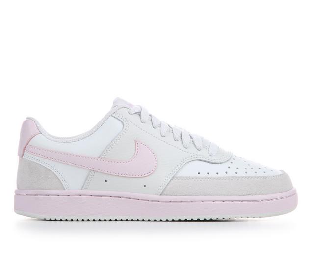 Women's Nike Court Vision Low Next Nature Sustainable Sneakers in Lilac/Suede 100 color
