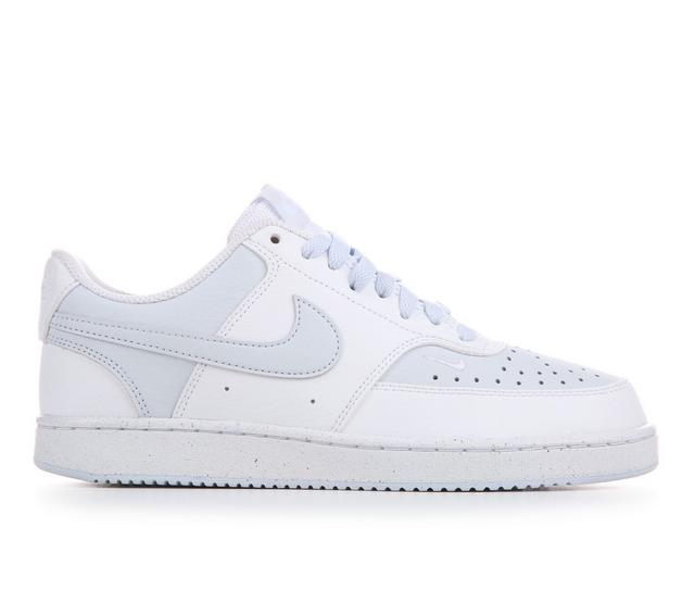 Women's Nike Court Vision Low Next Nature Sustainable Sneakers in Wht/Fb Gry color