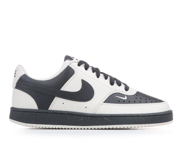 Women's Nike Court Vision Low Next Nature Sustainable Sneakers in Phntm/Dk Gy 001 color