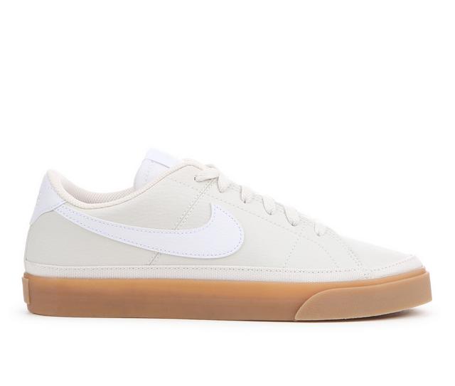 Women's Nike Court Legacy Next Nature Sustainable Sneakers in Gry/Wht/Gum color