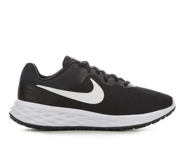 Women's Nike Revolution 6 Next Nature Sustainable Running Shoes in Black/White color