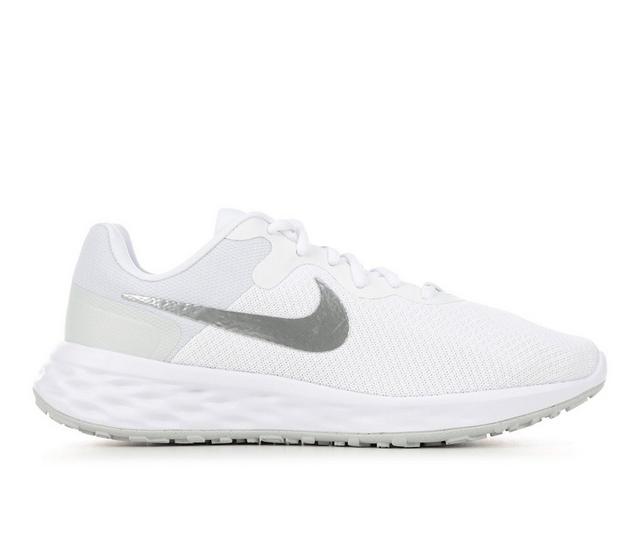 Women's Nike Revolution 6 Next Nature Sustainable Running Shoes in Wht/Sil/Purple color