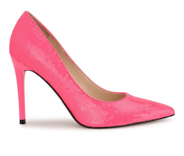 Women's Nine West Fresh Stiletto Pumps in Pink Sequin color