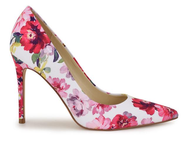 Women's Nine West Fresh Stiletto Pumps in Pink Floral color