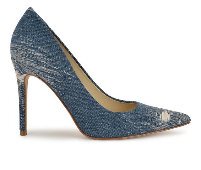 Women's Nine West Fresh Stiletto Pumps in Dark Denim color