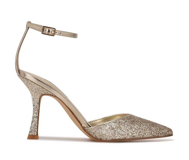 Women's Nine West Shaply Pumps in Gold Glitter color