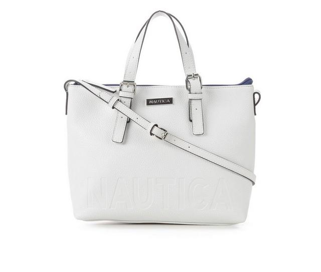 Nautica Out In About Satchel Handbag in White color