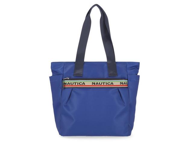 Nautica Riptide Tote Handbag in Cobalt Wave color