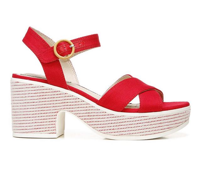 Women's LifeStride Peachy Dress Sandals in Fire Red color