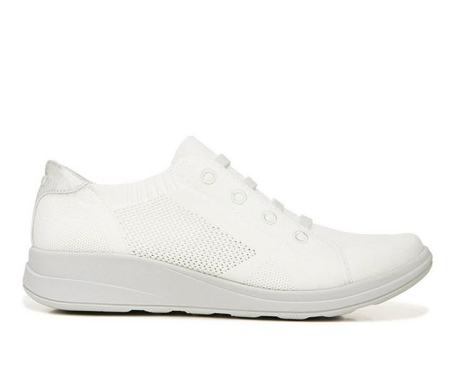 Women's BZEES Golden Knit Sneakers in Brillant White color