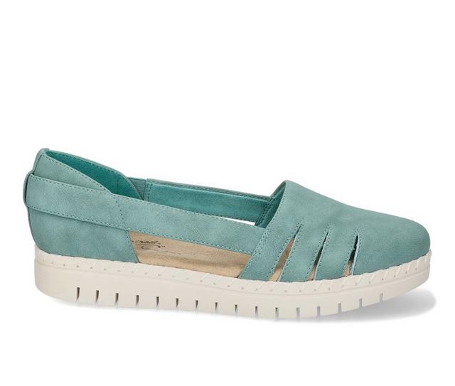 Women's Easy Street Bugsy Slip Ons in Turquoise color