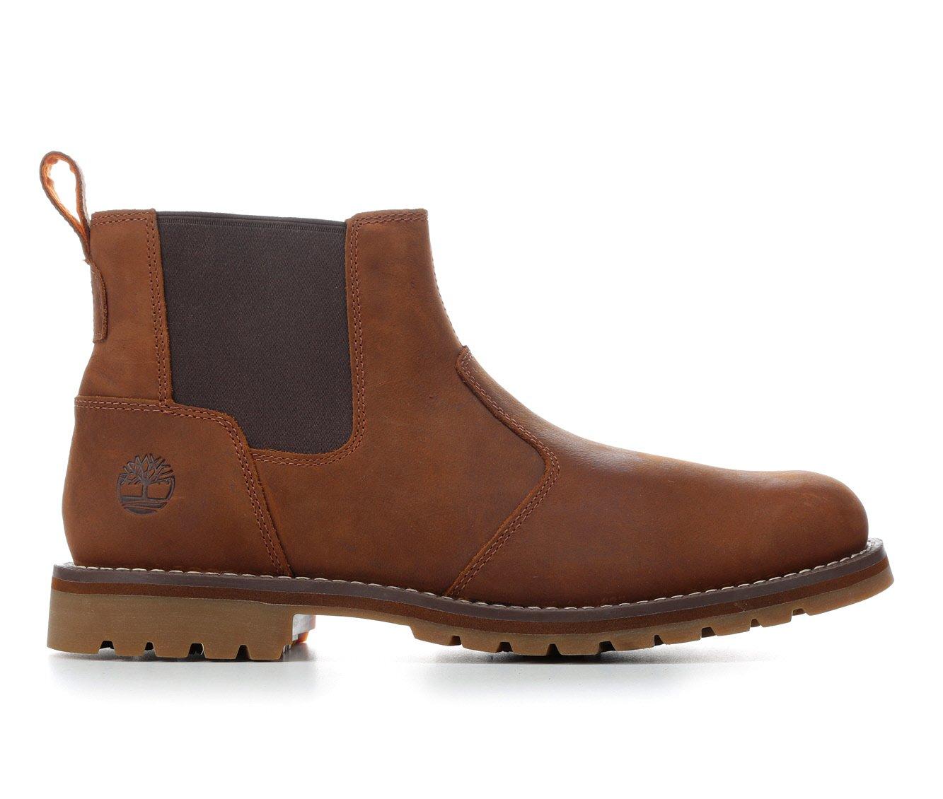 mens brown timberland chelsea boots