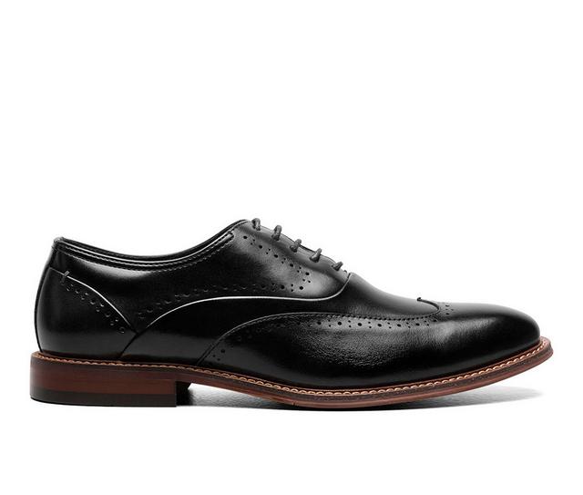 Men's Stacy Adams MacArthur Dress Shoes in Black Smooth color