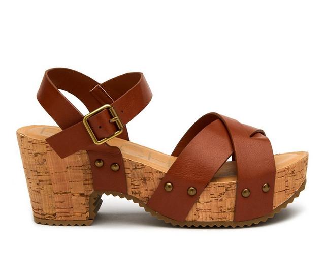 Women's Coconuts by Matisse Suzanne Wedge Sandals in Tan color