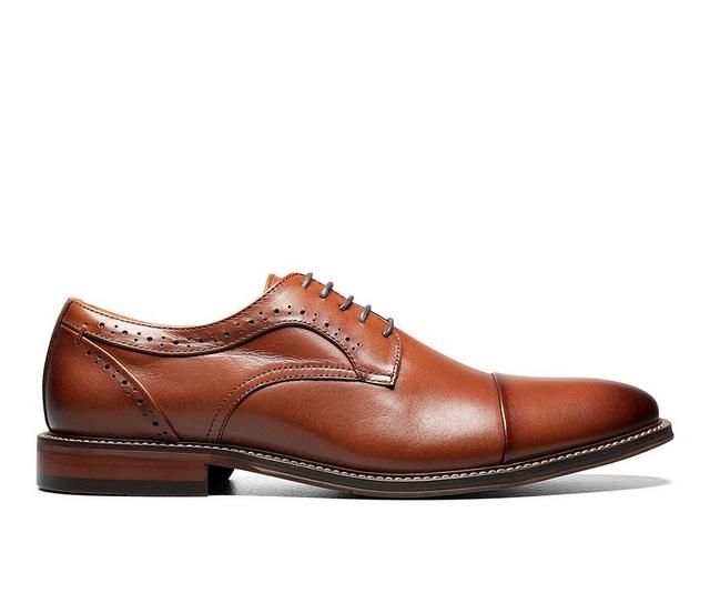 Men's Stacy Adams Maddox Dress Shoes in Cognac color