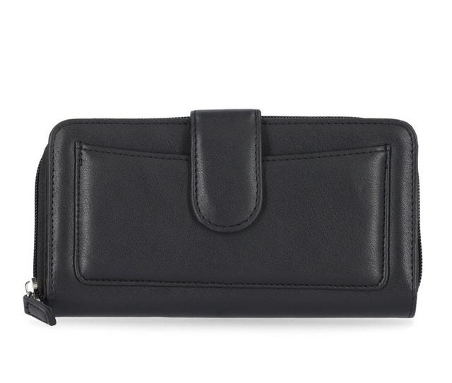 Mundi/Westport Corp. Sherrie Tab Clutch in Black color