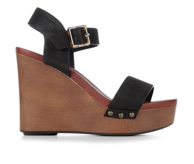 Women's MIA Senna Wedges in Black color