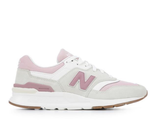 Women's New Balance W997H Sneakers in Dove/Pink color