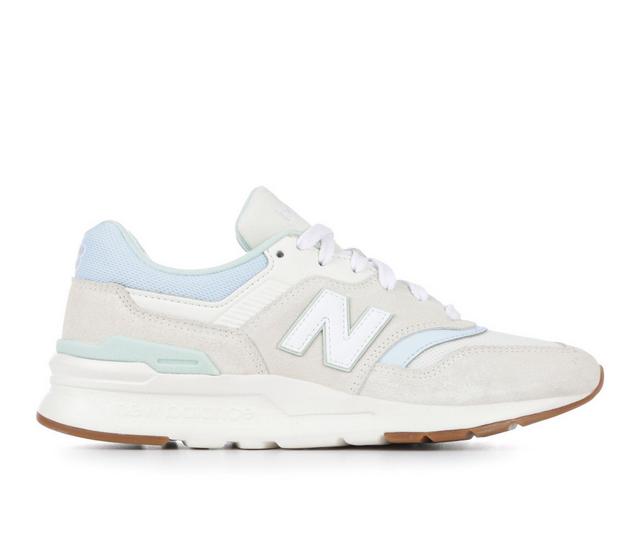 Women's New Balance W997H Sneakers in Salt/Blue/Gum color