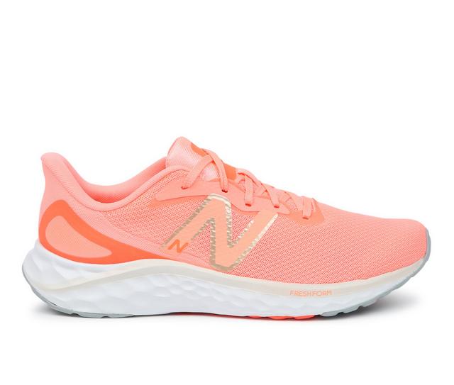 Women's New Balance Arishi V4 Running Shoes in Grapefruit color