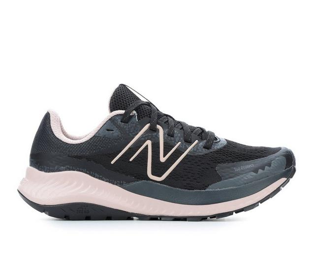 Women's New Balance Nitrel v5 Trail Running Shoes in Black/Lt Pink color
