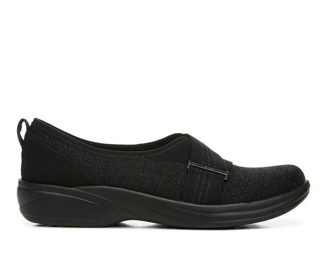 Women's BZEES Niche III Sustainable Slip-Ons in Black Net color