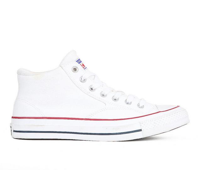 Men's Converse Chuck Taylor All Star Malden Hi Sneakers in White/Red/Blue color