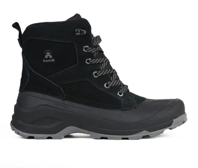 Men's Kamik Empire Lo Winter Boots in Black color