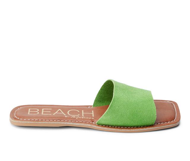 Women's Beach by Matisse Bali Sandals in Green color
