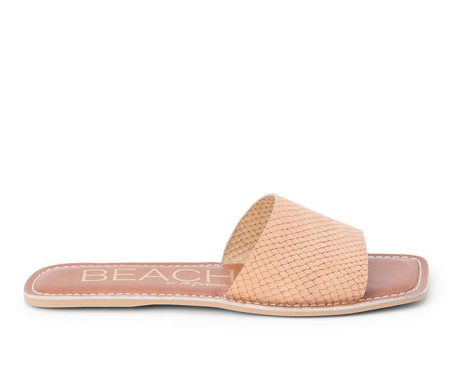 Women's Beach by Matisse Bali Sandals in Blush Snake color